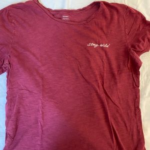 Old Navy, maroon, short sleeve tee